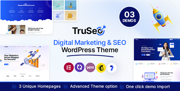 TruSEO – Digital Marketing & SEO WordPress Theme – 0 Sold!