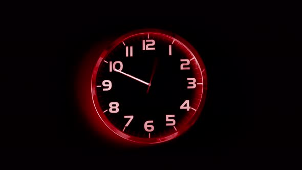 Led Clock Background