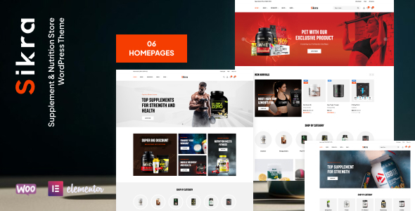 Sikra – Supplement & Nutrition Store WordPress Theme – 0 Sold!