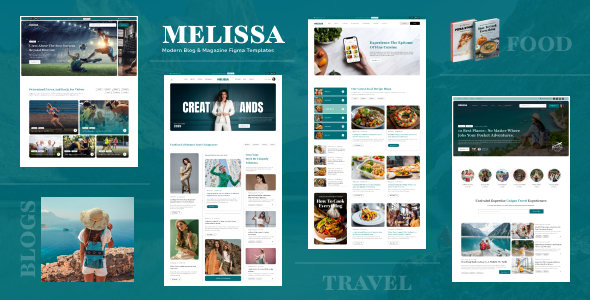 Melisa – Blog & Magazine Figma Template – 0 Sold!