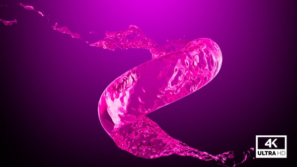 Vortex Splash Of Pink Water V3
