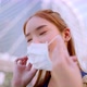 Office Girl in the city (Bangkok), wear a mask - VideoHive Item for Sale