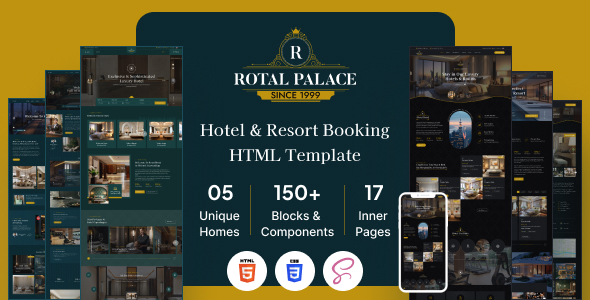 Rotal – Hotel & Resort Booking HTML Template – 0 Sold!