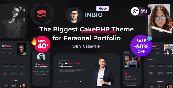 InBio - Personal Portfolio CakePHP Template