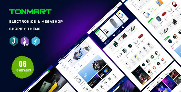 Tonmart – Electronics & Multi-Purpose Shopify Theme – 0 Sold!