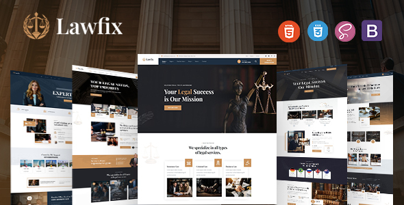 Lawfix – Attorney Lawyer HTML Template – 0 Sold!