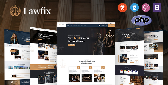 Lawfix – Attorney Lawyer PHP Template – 0 Sold!