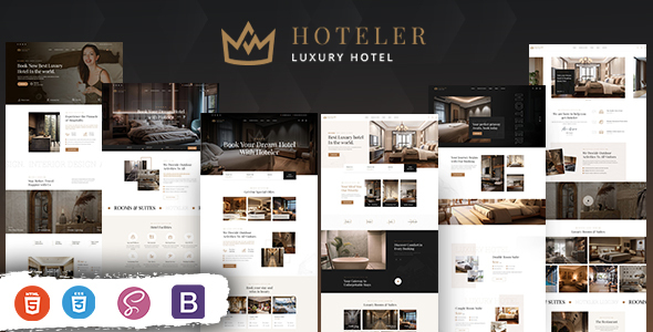 Hoteler – Hotel Booking HTML Template – 0 Sold!