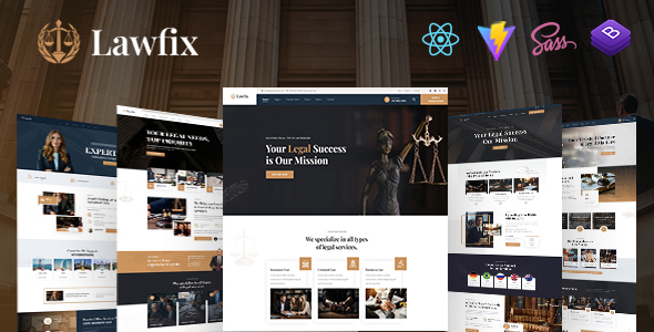 Lawfix – Attorney Lawyer React Template – 0 Sold!