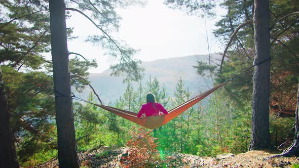 Epic Pink Girl in Hammock