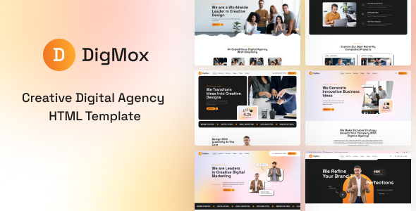 Digmox – Digital Agency HTML Template – 0 Sold!