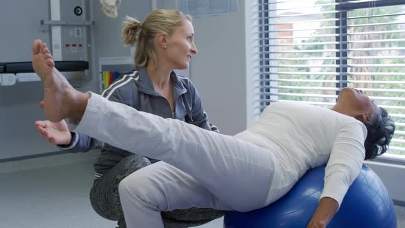 Physiotherapy session at a hospital