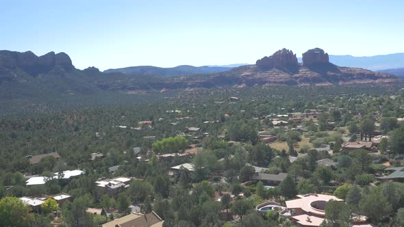 Aerial view of Sedona