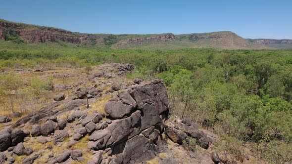 Budjmi Lookout Jim Jim Creek Kakadu National Park, Northern Territory, Australia 4K Aerial Drone