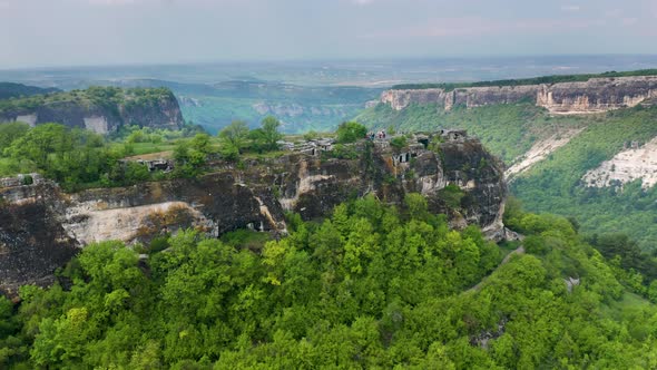 Flight Over Green Forest and Big Mountain Canyon