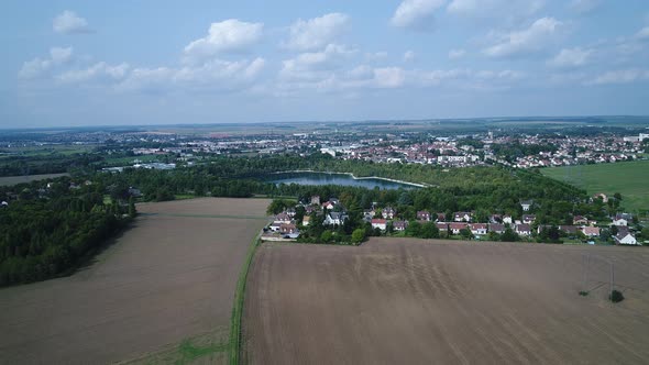 French Vexin Regional Natural Park seen from the sky