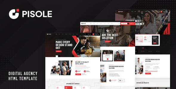 Pisole – Digital Agency HTML Template – 0 Sold!