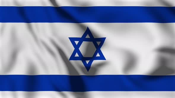 Israel Flag Animation Loop Background