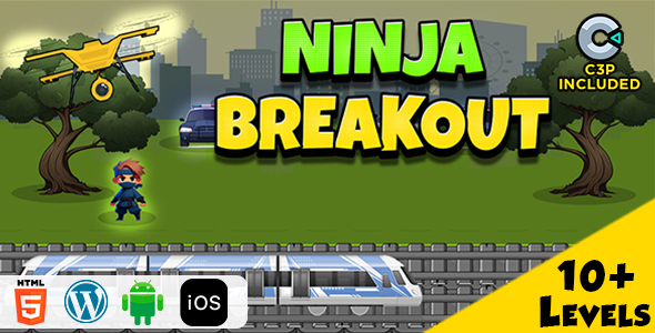 Ninja Breakout HTML5 Construct 3 Game