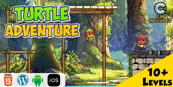 Turtle Adventure HTML5 Construct 3 Game