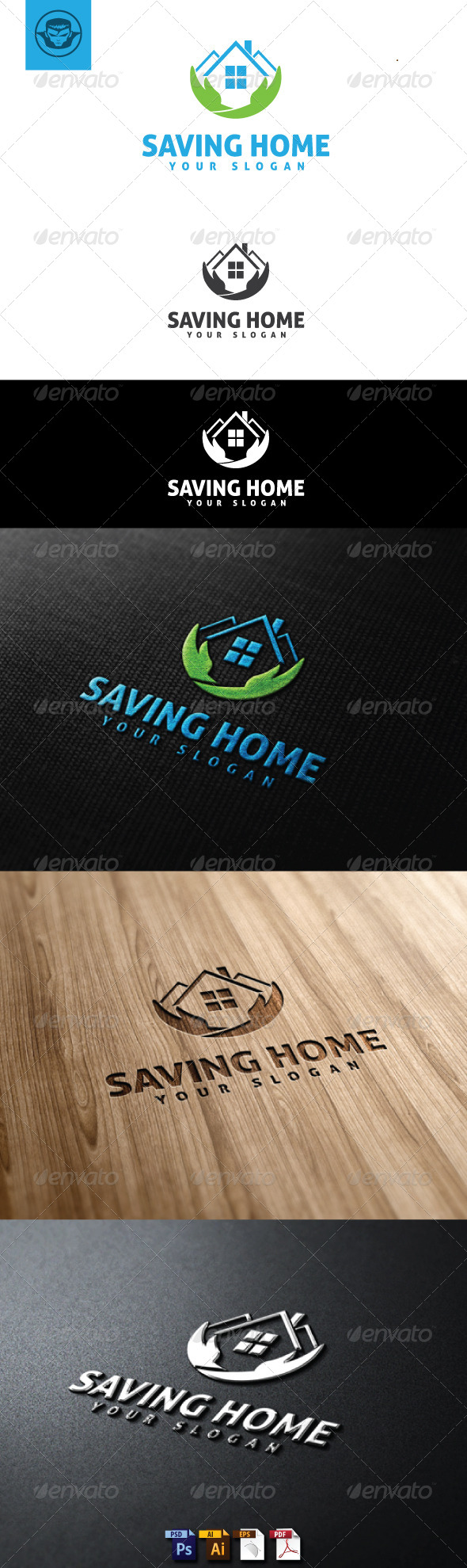 Saving Home Logo Template