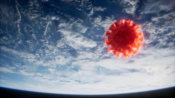 Coronavirus COVID19 on the Earth Orbit alt