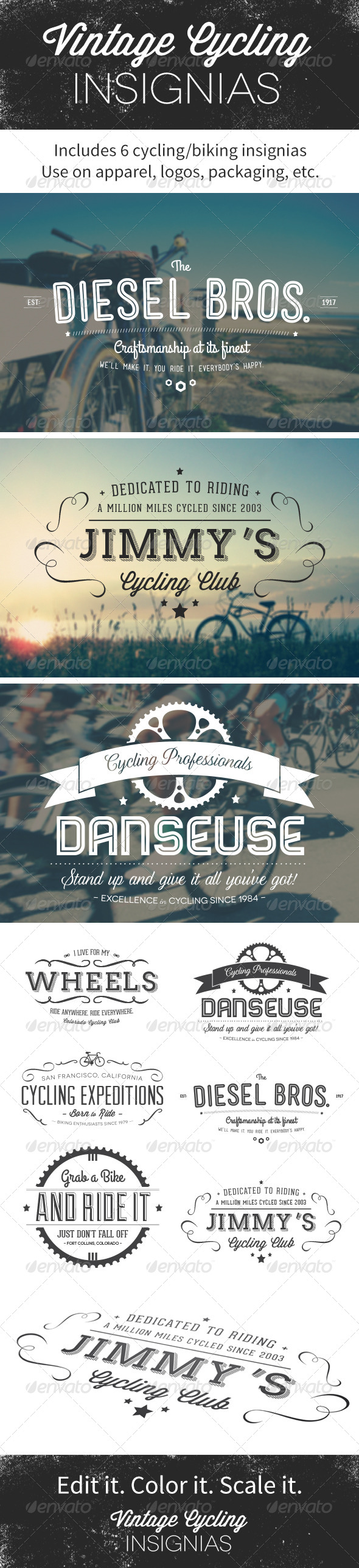 Vintage Cycling Insignias | Logos