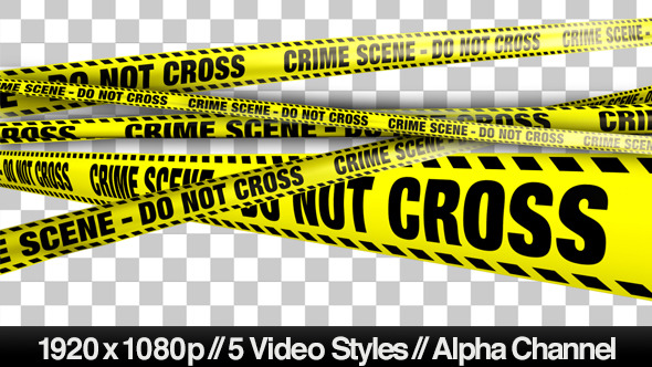Yellow Crime Scene Do Not Cross Tape - 5 Videos
