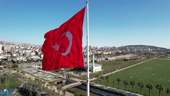 Waving Turkish Flag