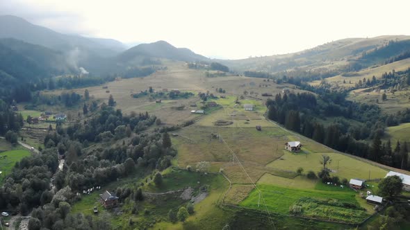 Scenic Beautiful Mountain Countryside Landscape