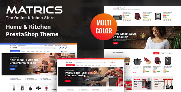 Matrics – Home and Kitchen Store Prestashop Theme – 0 Sold!