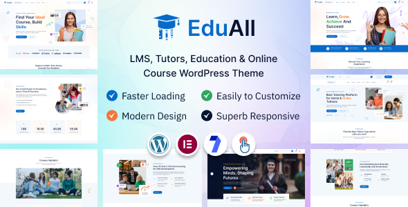 EduAll – Education LMS Tutors & Online Course WordPress Theme – 0 Sold!