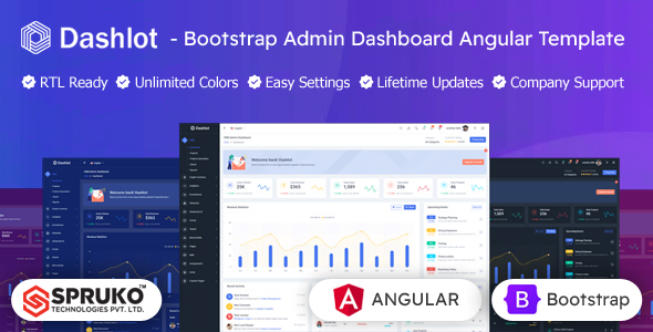 Dashlot - Bootstrap Admin Dashboard Angular Template