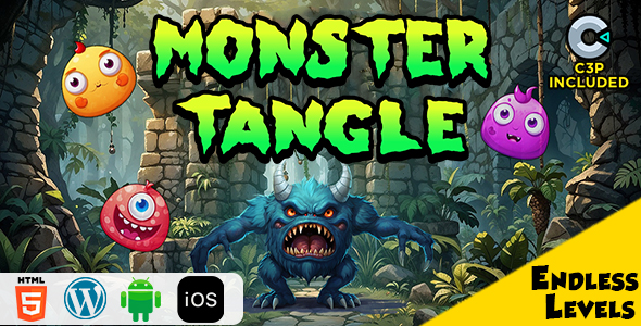 Monster Tangle HTML5 Construct 3 Game