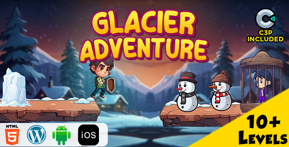 Glacier Adventure HTML5 Construct 3 Game