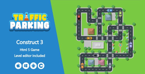 Traffic Parking - HTML5 Game (Construct 3)