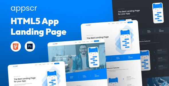 Appscr - HTML5 App Landing Page