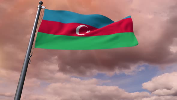 Azerbaijan Flag 4K