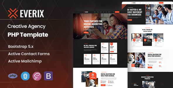 Everix – Creative Agency PHP Template – 0 Sold!