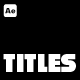 Animated Titles - VideoHive Item for Sale