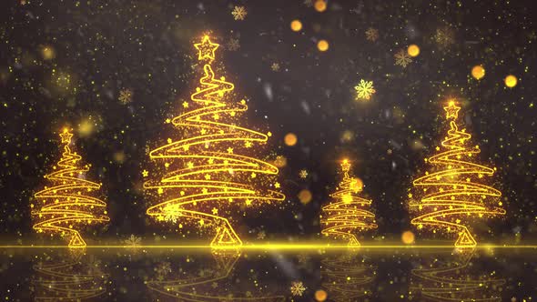 Christmas Trees Background 14