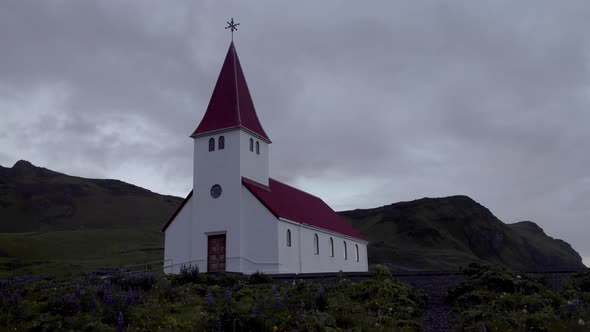 4K Iceland Vik Iceland Church Time Lapse