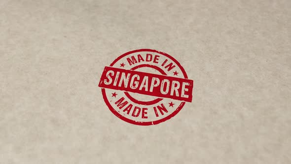 Made in Singapore stamp and stamping