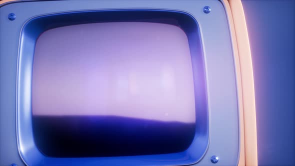 Retro TV on Blue Sky Background alt