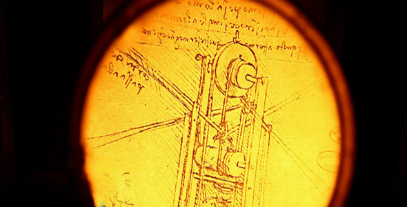 Leonardo's Da Vinci Engineering Drawing 14