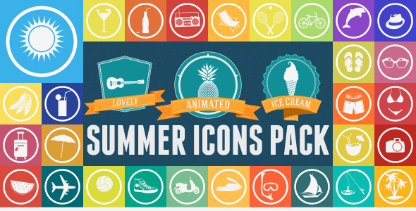 Summer Animated Icons Pack
