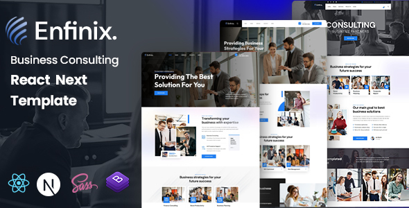 Enfinix – Business Consulting React Next Template – 0 Sold!