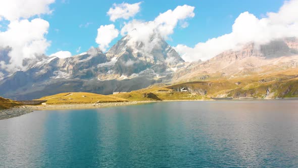 Beautiful Mountain Lake Near Matterhorn