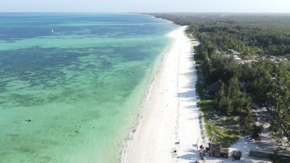 Beautiful Beach Near the Coast of Zanzibar Island Tanzania