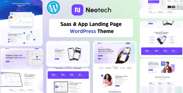 Niotech – Saas & App Landing WordPress Theme – 0 Sold!